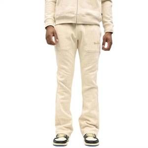 NEW DOCTRINE core pocket super stacked jogger in heather oatmeal